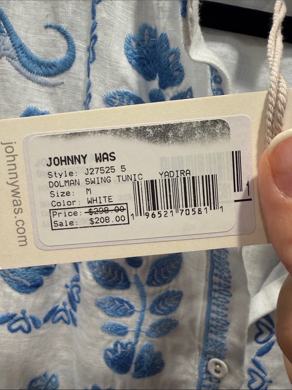 Johnny Was Dolman Swing Tunic NWT Size M - Picture 2 of 7